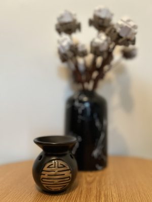 yin yang rond noir